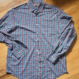 Peter Millar Summer Comfort Button Down Long Sleeve Large